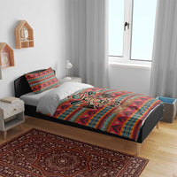 Thunderbird Totem Bedding Set Native American Geometric Tribal - Pacific Northwest Indigenous Art - Wonder Print Shop