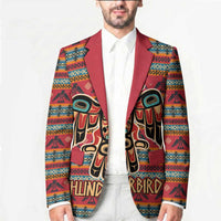 Thunderbird Totem Blazer Native American Geometric Tribal - Pacific Northwest Indigenous Art - Wonder Print Shop
