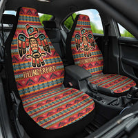 Thunderbird Totem Car Seat Cover Native American Geometric Tribal - Pacific Northwest Indigenous Art - Wonder Print Shop