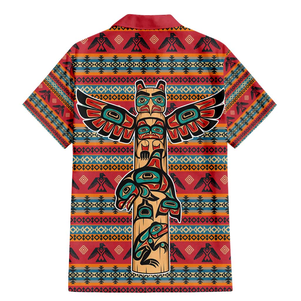 Thunderbird Totem Family Matching Mermaid Dress and Hawaiian Shirt Native American Geometric Tribal - Pacific Northwest Indigenous Art - Wonder Print Shop