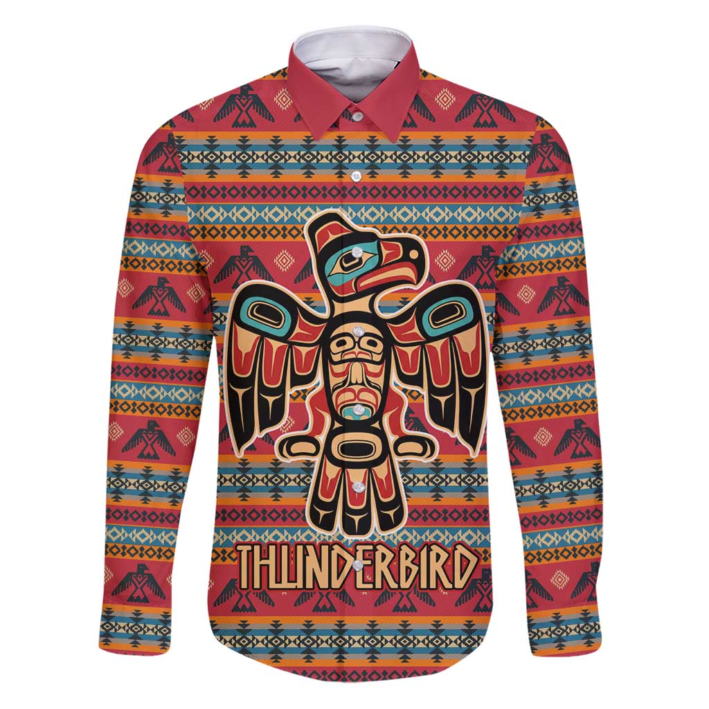 Thunderbird Totem Family Matching Puletasi and Hawaiian Shirt Native American Geometric Tribal - Pacific Northwest Indigenous Art - Wonder Print Shop