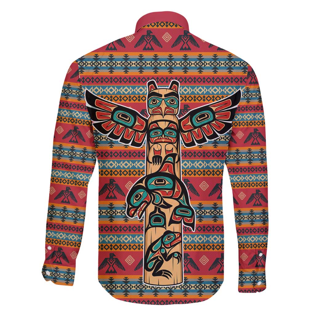 Thunderbird Totem Family Matching Puletasi and Hawaiian Shirt Native American Geometric Tribal - Pacific Northwest Indigenous Art - Wonder Print Shop