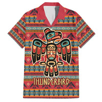 Thunderbird Totem Family Matching Short Sleeve Bodycon Dress and Hawaiian Shirt Native American Geometric Tribal - Pacific Northwest Indigenous Art - Wonder Print Shop