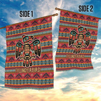 Thunderbird Totem Garden Flag Native American Geometric Tribal - Pacific Northwest Indigenous Art - Wonder Print Shop