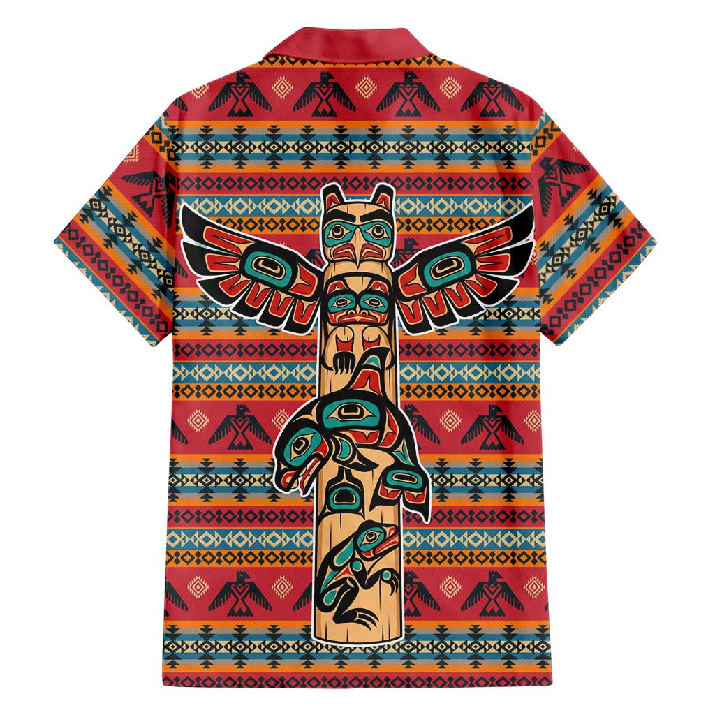 Thunderbird Totem Hawaiian Shirt Native American Geometric Tribal - Pacific Northwest Indigenous Art - Wonder Print Shop