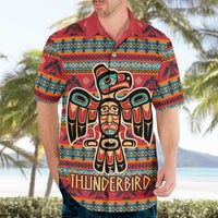 Thunderbird Totem Hawaiian Shirt Native American Geometric Tribal - Pacific Northwest Indigenous Art - Wonder Print Shop