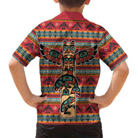 Thunderbird Totem Hawaiian Shirt Native American Geometric Tribal - Pacific Northwest Indigenous Art - Wonder Print Shop