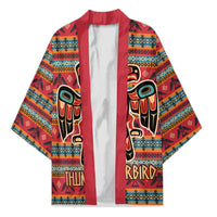 Thunderbird Totem Kimono Native American Geometric Tribal - Pacific Northwest Indigenous Art - Wonder Print Shop
