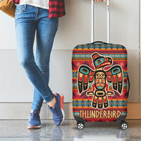 Thunderbird Totem Luggage Cover Native American Geometric Tribal - Pacific Northwest Indigenous Art - Wonder Print Shop