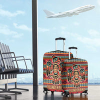 Thunderbird Totem Luggage Cover Native American Geometric Tribal - Pacific Northwest Indigenous Art - Wonder Print Shop