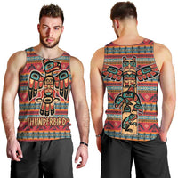Thunderbird Totem Men Tank Top Native American Geometric Tribal - Pacific Northwest Indigenous Art - Wonder Print Shop