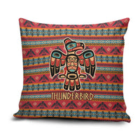 Thunderbird Totem Pillow Cover Native American Geometric Tribal - Pacific Northwest Indigenous Art - Wonder Print Shop