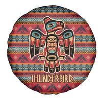 Thunderbird Totem Spare Tire Cover Native American Geometric Tribal - Pacific Northwest Indigenous Art - Wonder Print Shop