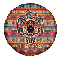 Thunderbird Totem Spare Tire Cover Native American Geometric Tribal - Pacific Northwest Indigenous Art - Wonder Print Shop