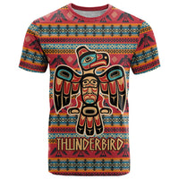 Thunderbird Totem T Shirt Native American Geometric Tribal - Pacific Northwest Indigenous Art - Wonder Print Shop