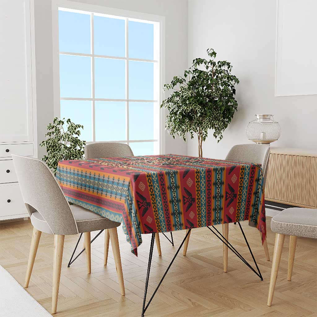Thunderbird Totem Tablecloth Native American Geometric Tribal - Pacific Northwest Indigenous Art - Wonder Print Shop