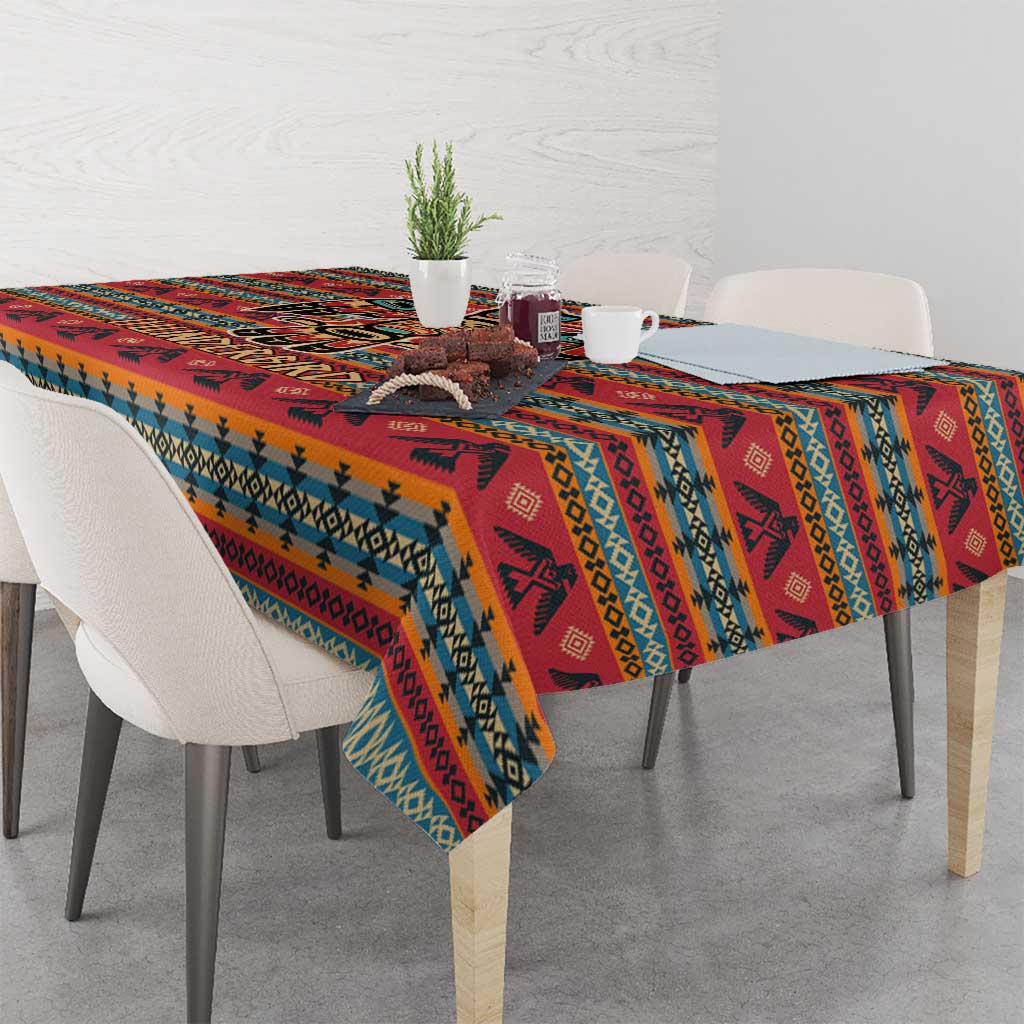 Thunderbird Totem Tablecloth Native American Geometric Tribal - Pacific Northwest Indigenous Art - Wonder Print Shop