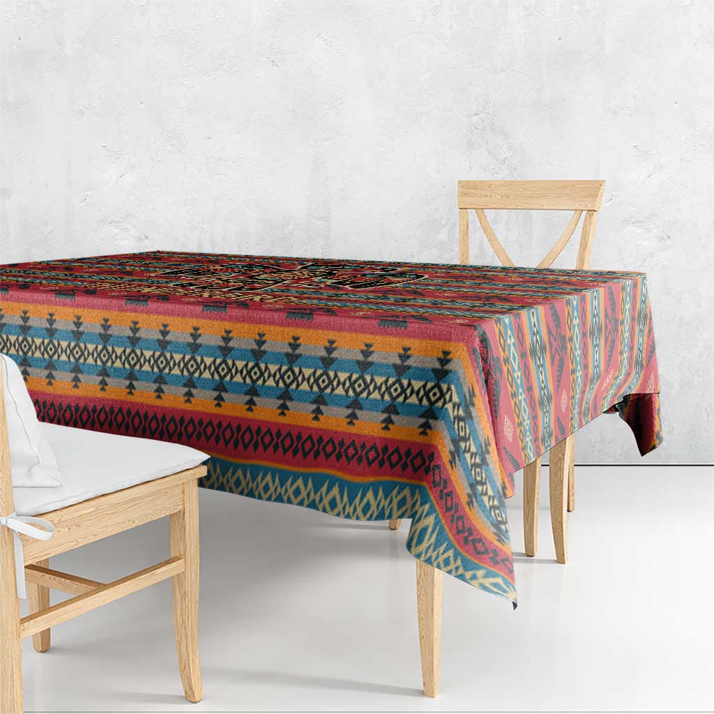 Thunderbird Totem Tablecloth Native American Geometric Tribal - Pacific Northwest Indigenous Art - Wonder Print Shop
