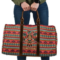 Thunderbird Totem Travel Bag Native American Geometric Tribal - Pacific Northwest Indigenous Art - Wonder Print Shop