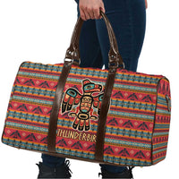 Thunderbird Totem Travel Bag Native American Geometric Tribal - Pacific Northwest Indigenous Art - Wonder Print Shop