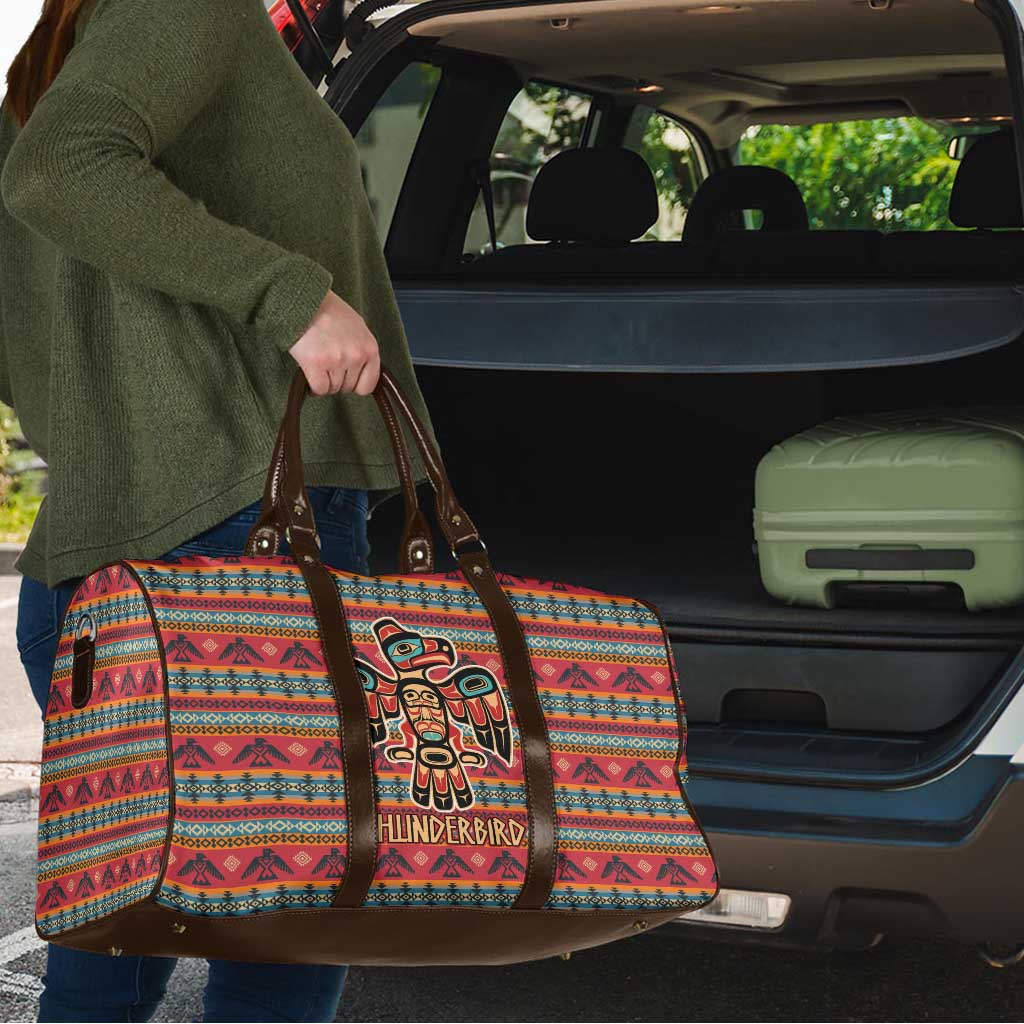 Thunderbird Totem Travel Bag Native American Geometric Tribal - Pacific Northwest Indigenous Art - Wonder Print Shop