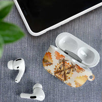 Native American Headdress and Tomahawk AirPods Case with 1492 Symbolic Date Traditional Feather Motif Indigenous Heritage - Wonder Print Shop