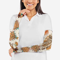 Native American Headdress and Tomahawk Arm Sleeves with 1492 Symbolic Date Traditional Feather Motif Indigenous Heritage - Wonder Print Shop