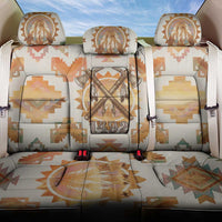 Native American Headdress and Tomahawk Back Car Seat Cover with 1492 Symbolic Date Traditional Feather Motif Indigenous Heritage - Wonder Print Shop