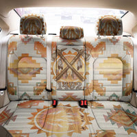 Native American Headdress and Tomahawk Back Car Seat Cover with 1492 Symbolic Date Traditional Feather Motif Indigenous Heritage - Wonder Print Shop