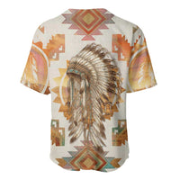 Native American Headdress and Tomahawk Baseball Jersey with 1492 Symbolic Date Traditional Feather Motif Indigenous Heritage - Wonder Print Shop
