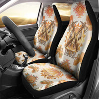 Native American Headdress and Tomahawk Car Seat Cover with 1492 Symbolic Date Traditional Feather Motif Indigenous Heritage - Wonder Print Shop