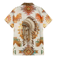Native American Headdress and Tomahawk Family Matching Mermaid Dress and Hawaiian Shirt with 1492 Symbolic Date Traditional Feather Motif Indigenous Heritage - Wonder Print Shop