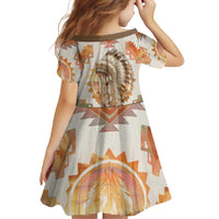 Native American Headdress and Tomahawk Family Matching Summer Maxi Dress and Hawaiian Shirt with 1492 Symbolic Date Traditional Feather Motif Indigenous Heritage - Wonder Print Shop