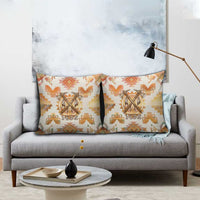 Native American Headdress and Tomahawk Pillow Cover with 1492 Symbolic Date Traditional Feather Motif Indigenous Heritage - Wonder Print Shop