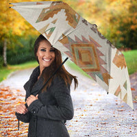 Native American Headdress and Tomahawk Umbrella with 1492 Symbolic Date Traditional Feather Motif Indigenous Heritage - undefined