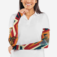 Native American Warrior Arm Sleeves with Tribal Geometric Pattern Bold Sunset Mountain - Wonder Print Shop