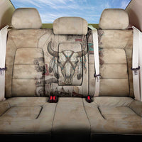 Buffalo Skull Back Car Seat Cover Feathers Tribal Map and Historical Indigenous Native American Heritage Bison - Wonder Print Shop
