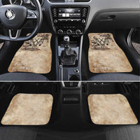 Buffalo Skull Car Mats Feathers Tribal Map and Historical Indigenous Native American Heritage Bison - Wonder Print Shop