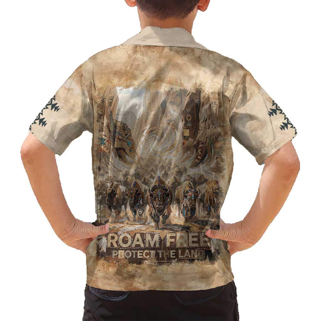 Buffalo Skull Family Matching Tank Maxi Dress and Hawaiian Shirt Feathers Tribal Map and Historical Indigenous Native American Heritage Bison - Wonder Print Shop