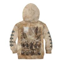 Buffalo Skull Kid Hoodie Feathers Tribal Map and Historical Indigenous Native American Heritage Bison - Wonder Print Shop