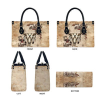 Buffalo Skull Leather Bag Feathers Tribal Map and Historical Indigenous Native American Heritage Bison - Wonder Print Shop