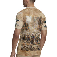 Buffalo Skull Rugby Jersey Feathers Tribal Map and Historical Indigenous Native American Heritage Bison - Wonder Print Shop