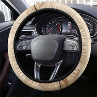 Buffalo Skull Steering Wheel Cover Feathers Tribal Map and Historical Indigenous Native American Heritage Bison - Wonder Print Shop