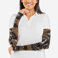 Native American Chief Warrior Arm Sleeves Feather Headdress and Horse Tribal Arrow Pattern - Wonder Print Shop