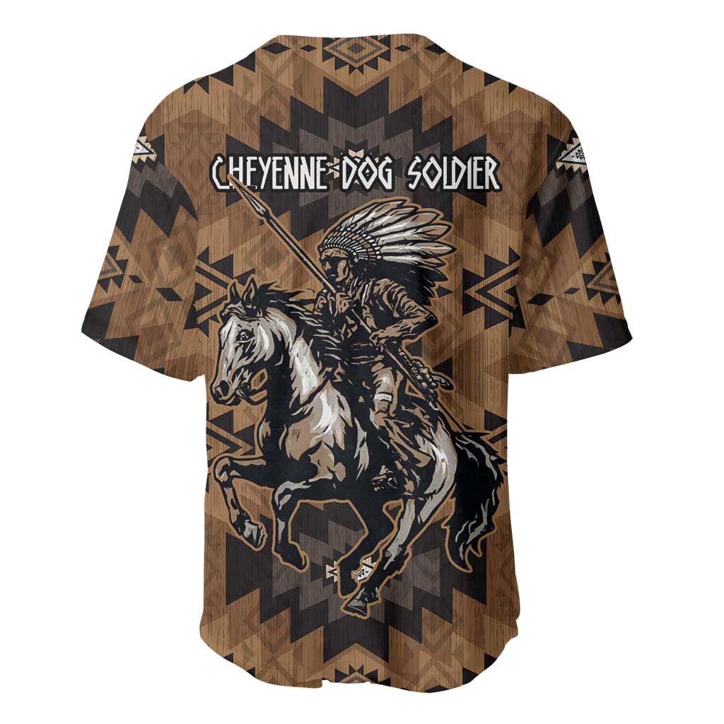 Native American Chief Warrior Baseball Jersey Feather Headdress and Horse Tribal Arrow Pattern - Wonder Print Shop