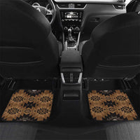 Native American Chief Warrior Car Mats Feather Headdress and Horse Tribal Arrow Pattern - Wonder Print Shop