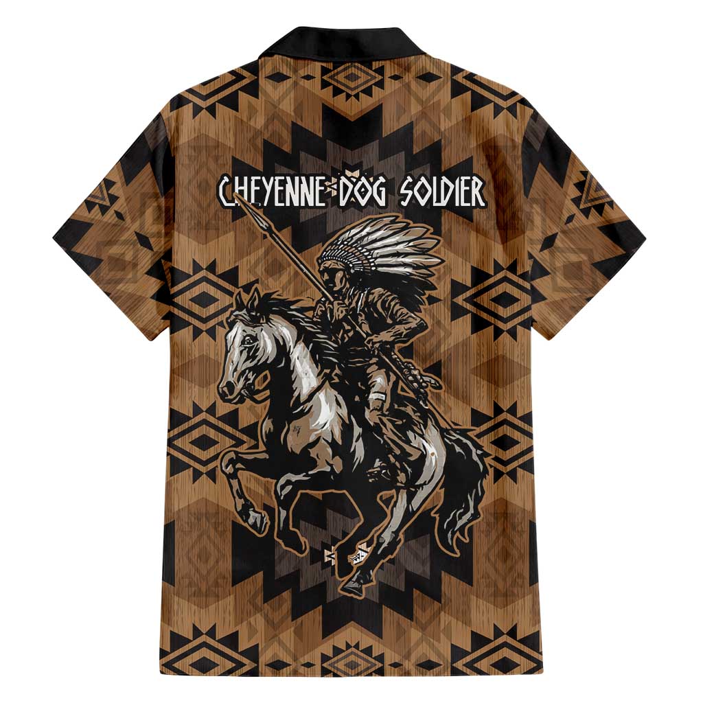 Native American Chief Warrior Hawaiian Shirt Feather Headdress and Horse Tribal Arrow Pattern - Wonder Print Shop