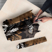 Native American Chief Warrior Umbrella Feather Headdress and Horse Tribal Arrow Pattern - Wonder Print Shop