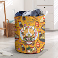 Kawaii Ramen Cute Anime Dog Corgi Laundry Basket Japanese Noodles