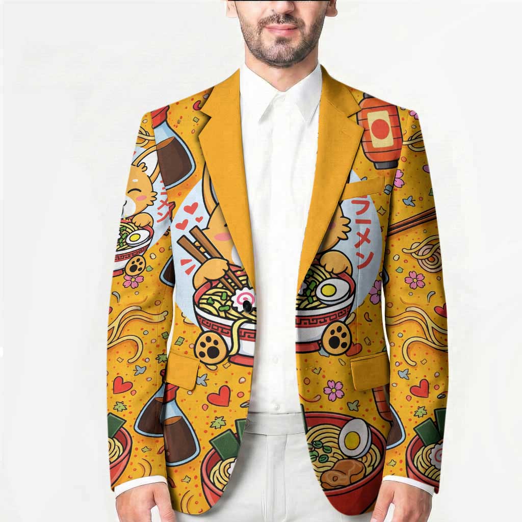 Kawaii Ramen Cute Anime Dog Corgi Blazer Japanese Noodles